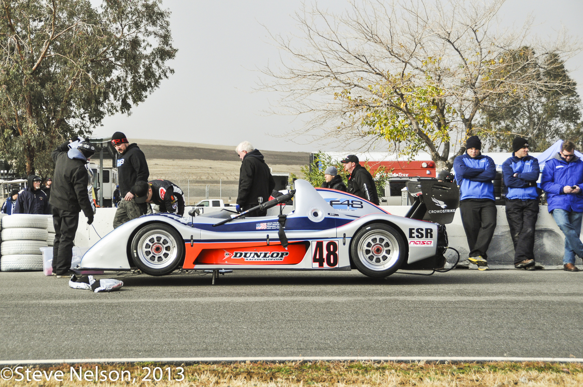 The Frostbite 25. Keeping warm was the main priority all weekend. The Facotry 48 Radical strikes a pose during practice. It finished second in the sports-racing class, with only three of seven starters making it to the flag.