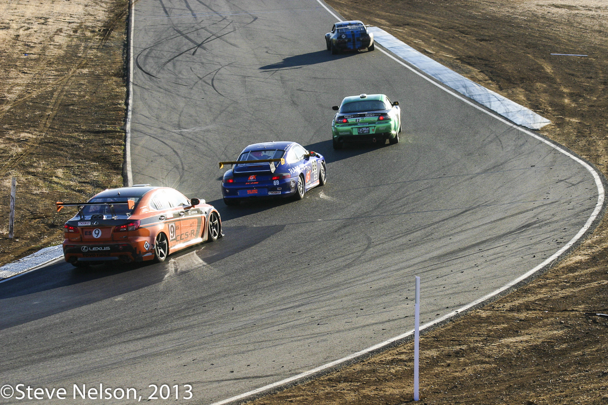 Important Presence. The number 9 Lexus IS F was one of several factory backed entries at this year’s race, signalling the event’s growing importance. They finished fourth in class, a few spots ahead of the Porsche it is trailing at the moment.