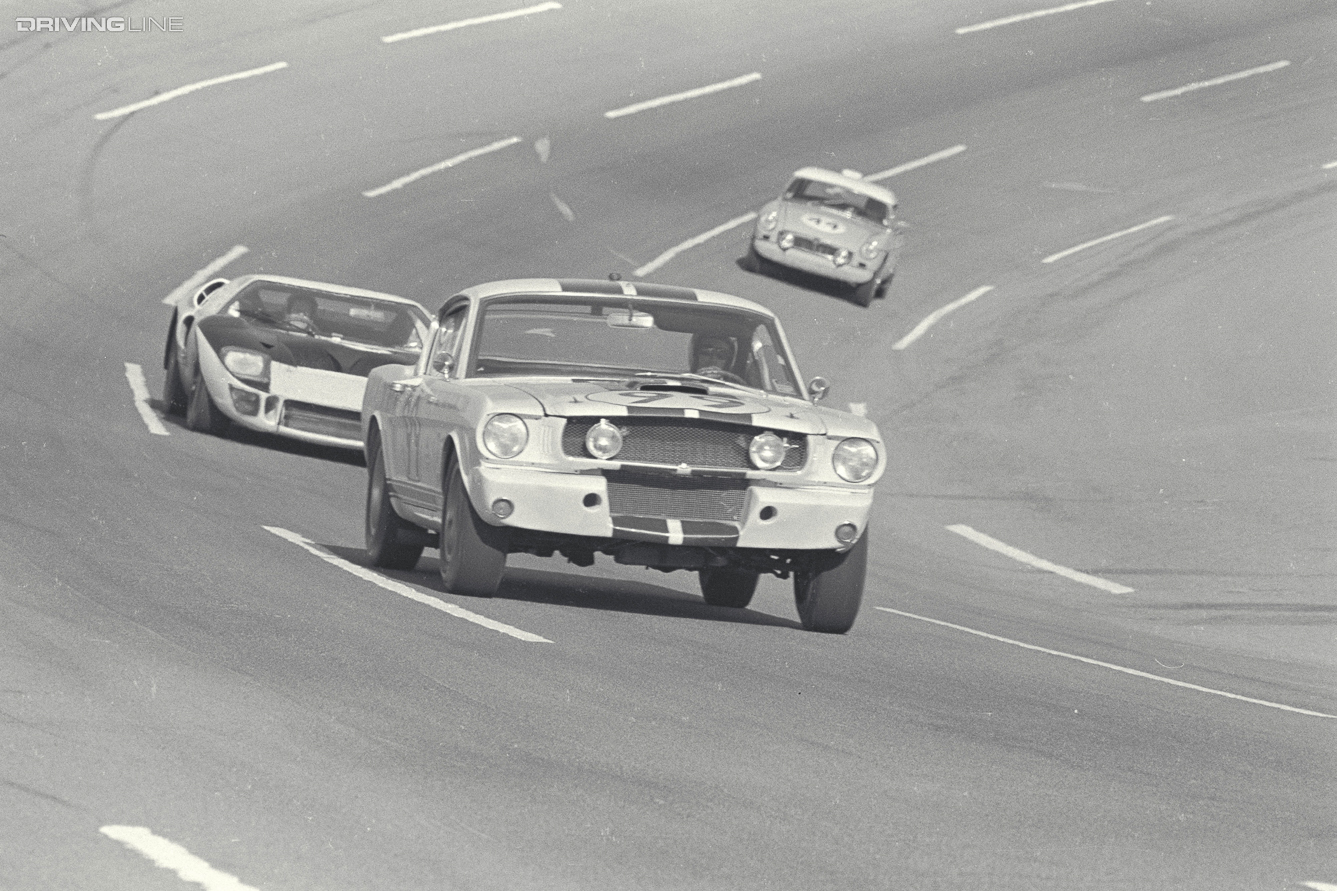 Daytona 24 Hour Race, Daytona, FL, 1966. Privately owned Shelby GT350 Mustang driven by Roger West/Richard Macon. CD#0777-3292-0443-9